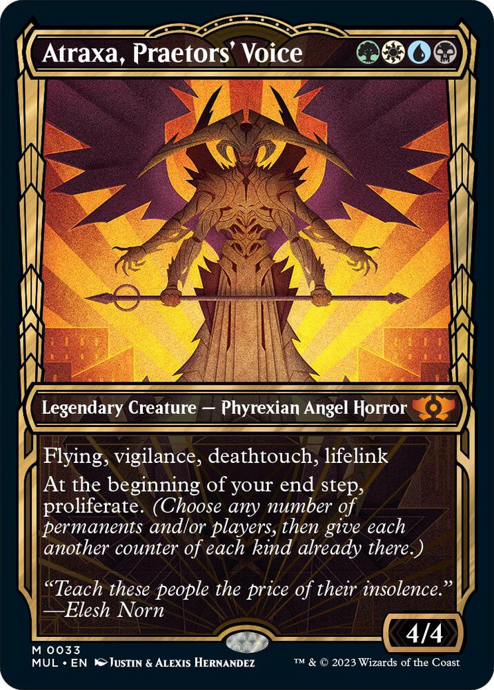 Atraxa Praetors Voice 33 (March of the Machine: Multiverse Legends)  - Showcase