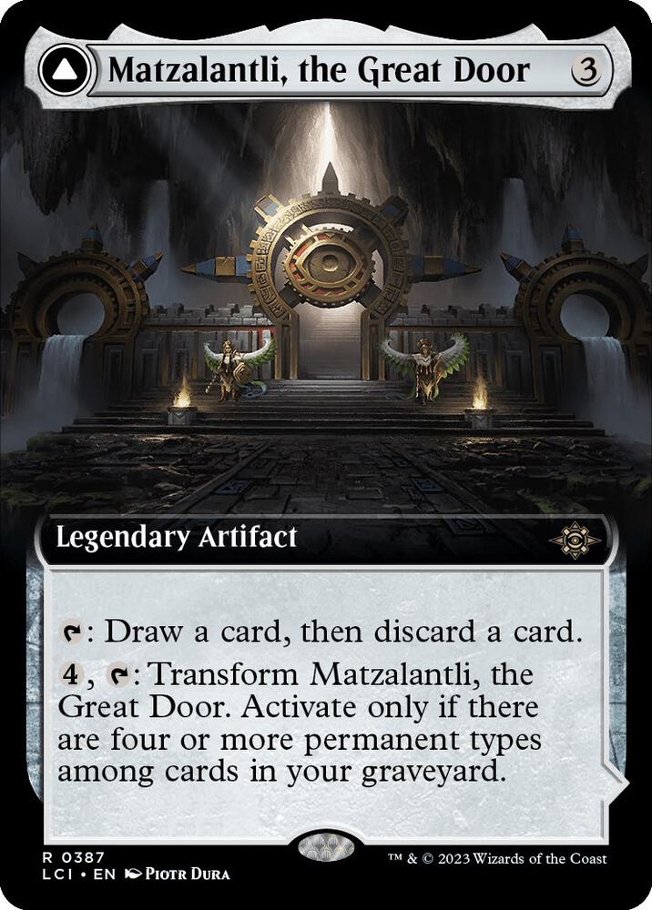 Matzalantli, the Great Door // The Core 387/291 (The Lost Caverns of Ixalan)  - Extended Art Foil