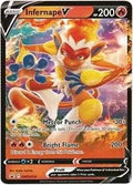 Infernape V SWSH252 (SWSH: Sword & Shield Promo Cards)  - Holofoil