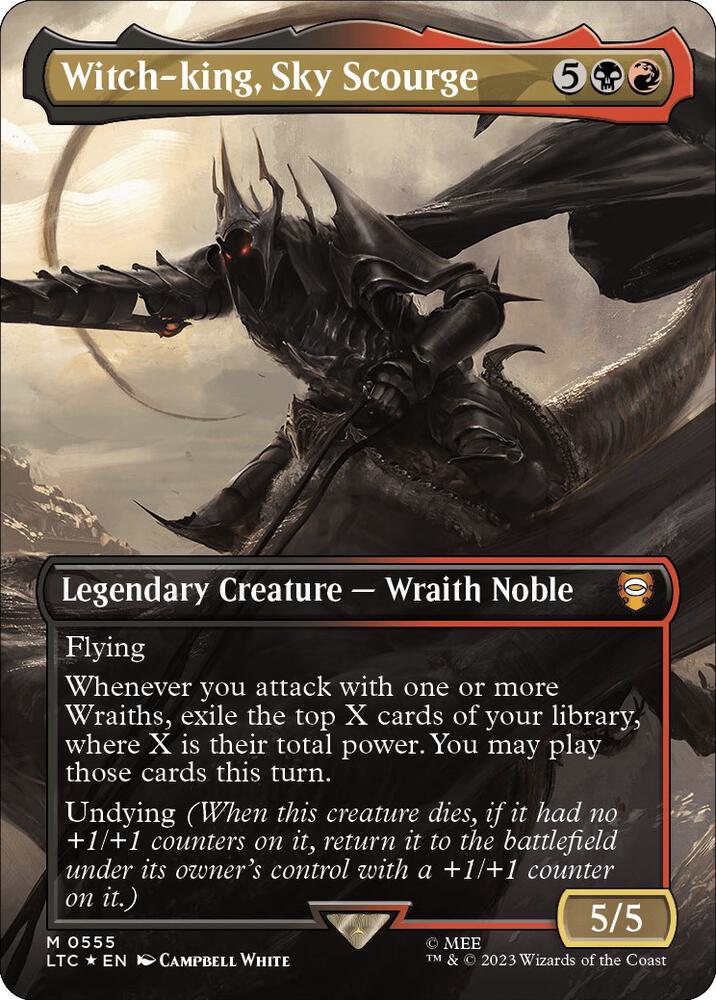 Witch-king, Sky Scourge 555/347 (Commander: The Lord of the Rings: Tales of Middle-earth)  - Borderless Surge Foil