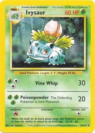 Ivysaur 030/102 (Base Set)  - Unlimited Normal