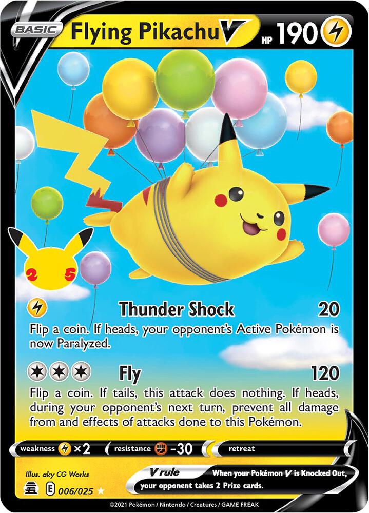 Flying Pikachu V (Celebrations)  - Holofoil