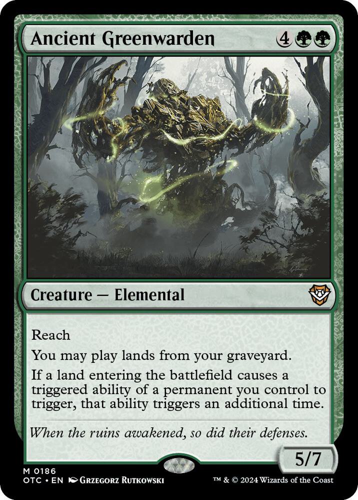 Ancient Greenwarden 186 (Commander: Outlaws of Thunder Junction) 