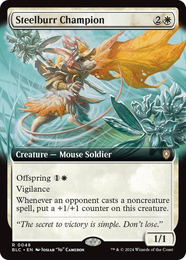 Steelburr Champion 48 (Commander: Bloomburrow) 
