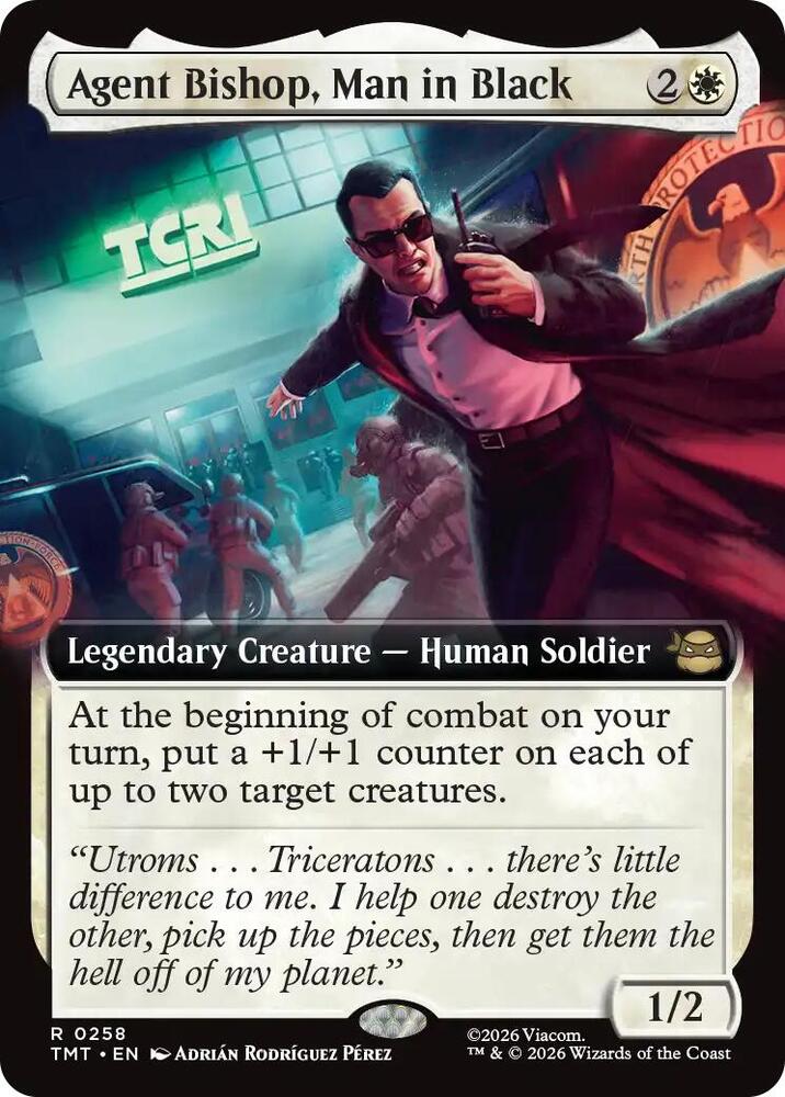 Agent Bishop Man in Black Extended Art (Teenage Mutant Ninja Turtles) 