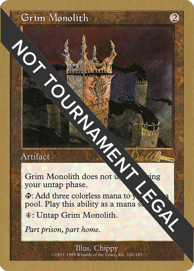Grim Monolith 1999 Kai Budde ULG kb126/111 (World Championship Decks) 