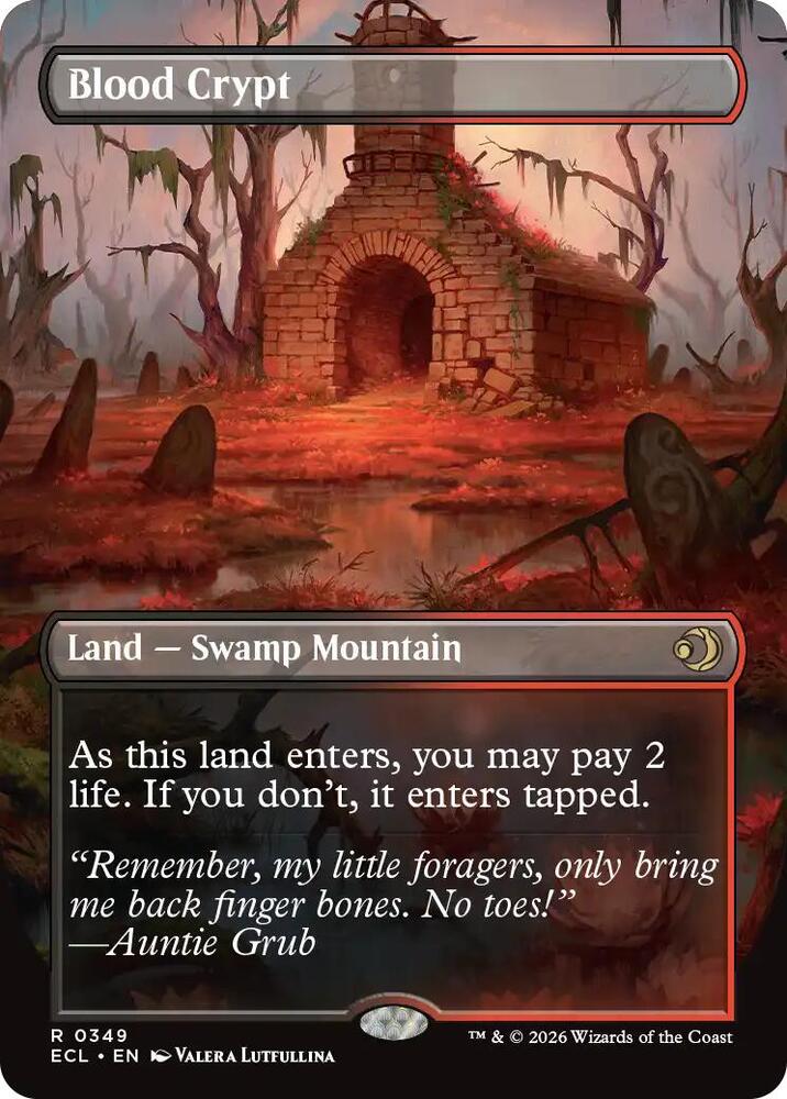 Blood Crypt Borderless 349 (Lorwyn Eclipsed)  - Foil
