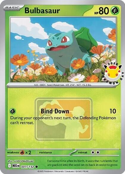 Bulbasaur Pokemon Day 2026 001/132 (Miscellaneous Cards & Products)  - Holofoil