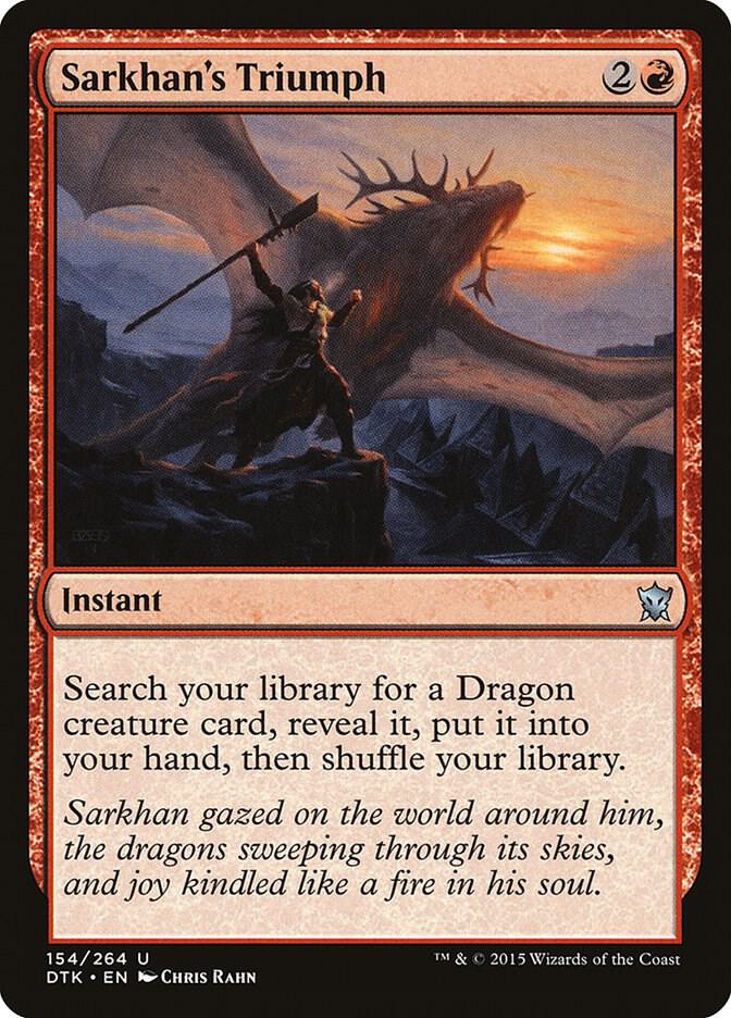 Sarkhan's Triumph 154/264 (Dragons of Tarkir) 