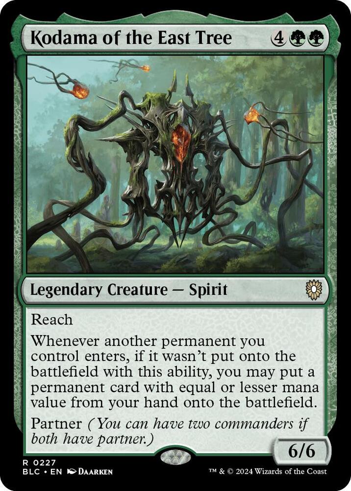 Kodama of the East Tree 227 (Commander: Bloomburrow) 