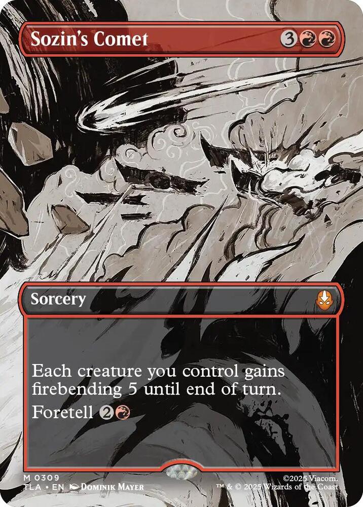 Sozin's Comet 309/286 (Avatar: The Last Airbender)  - Borderless Foil