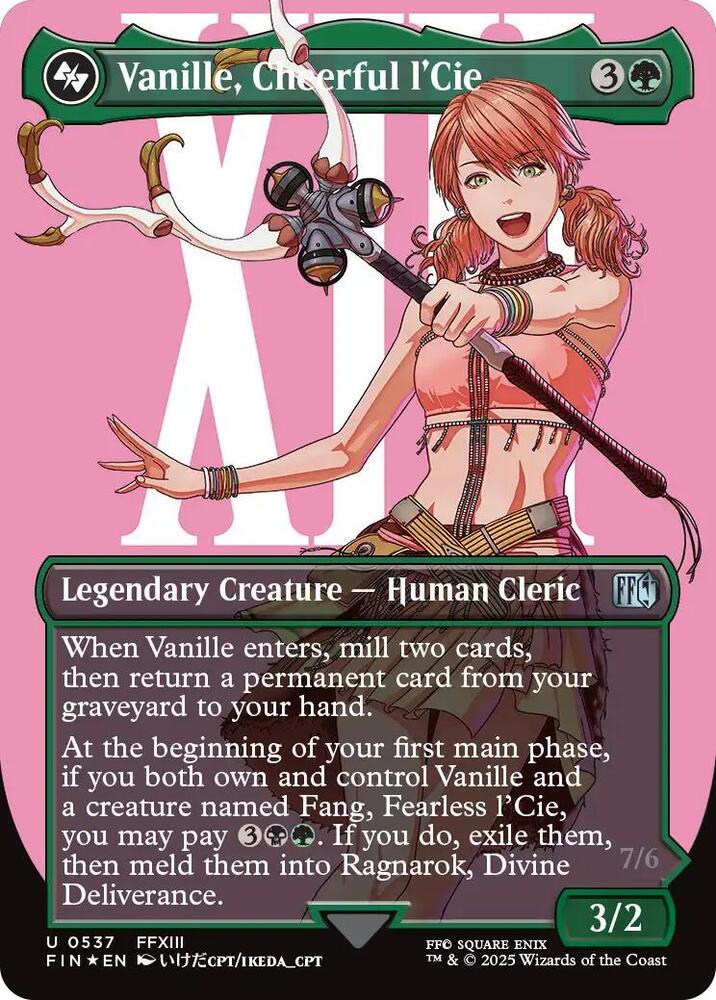 Vanille, Cheerful l'Cie 537/309 (FINAL FANTASY)  - Borderless Surge Foil