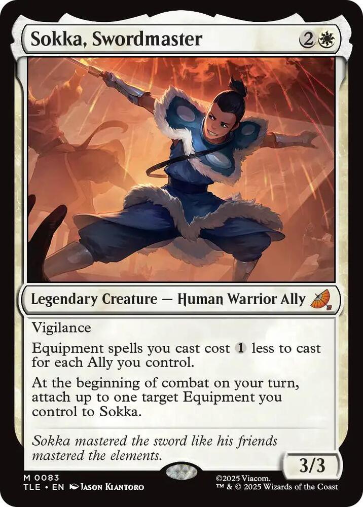 Sokka, Swordmaster 83 (Avatar: The Last Airbender: Eternal-Legal)  - Foil