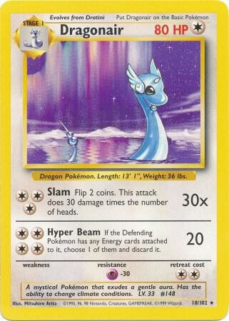 Dragonair 018/102 (Base Set)  - Unlimited Normal