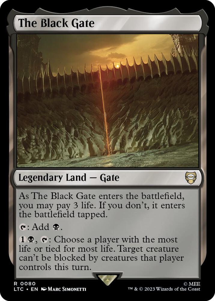 The Black Gate 80 (Commander: The Lord of the Rings: Tales of Middle-earth) 