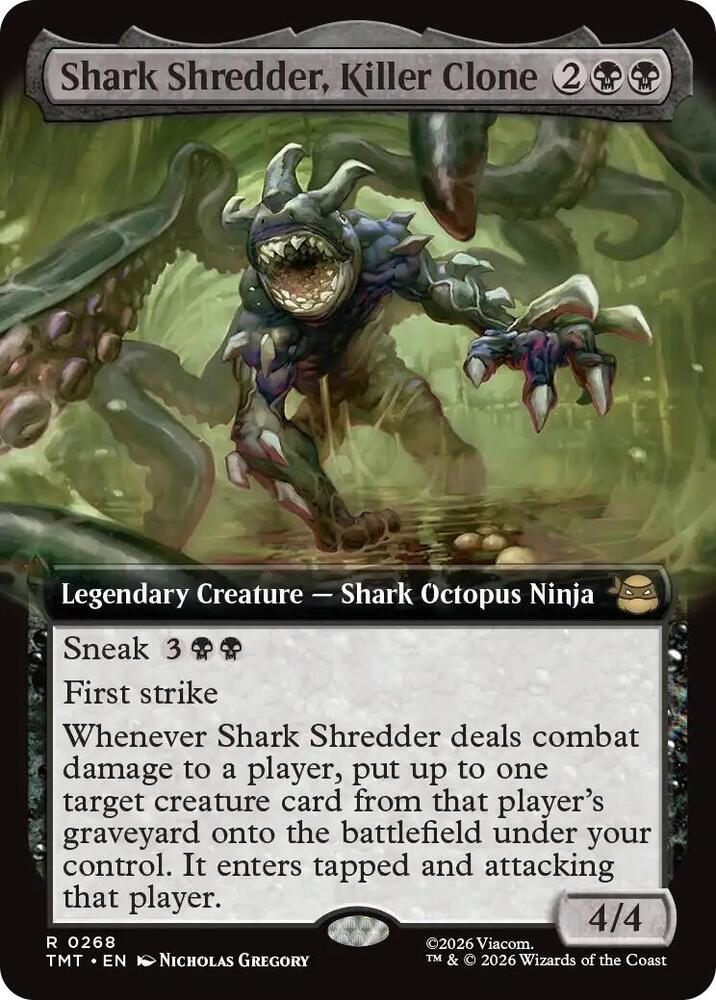 Shark Shredder, Killer Clone 268 (Teenage Mutant Ninja Turtles)  - Extended Art