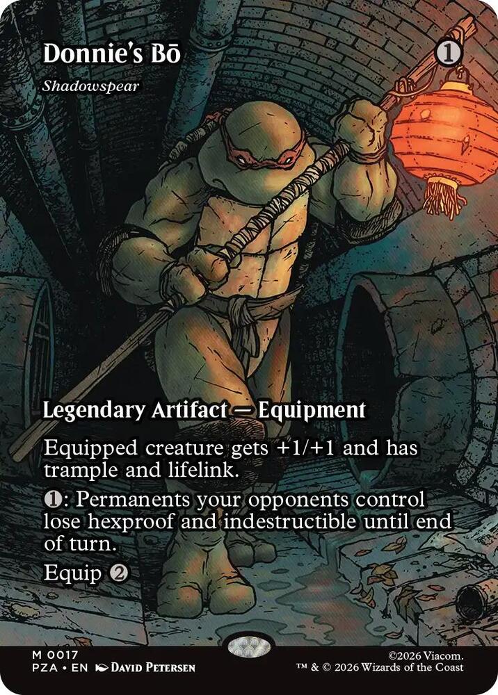 Donnies' Bō Shadowspear 17 (Teenage Mutant Ninja Turtles Source Material)  - Borderless