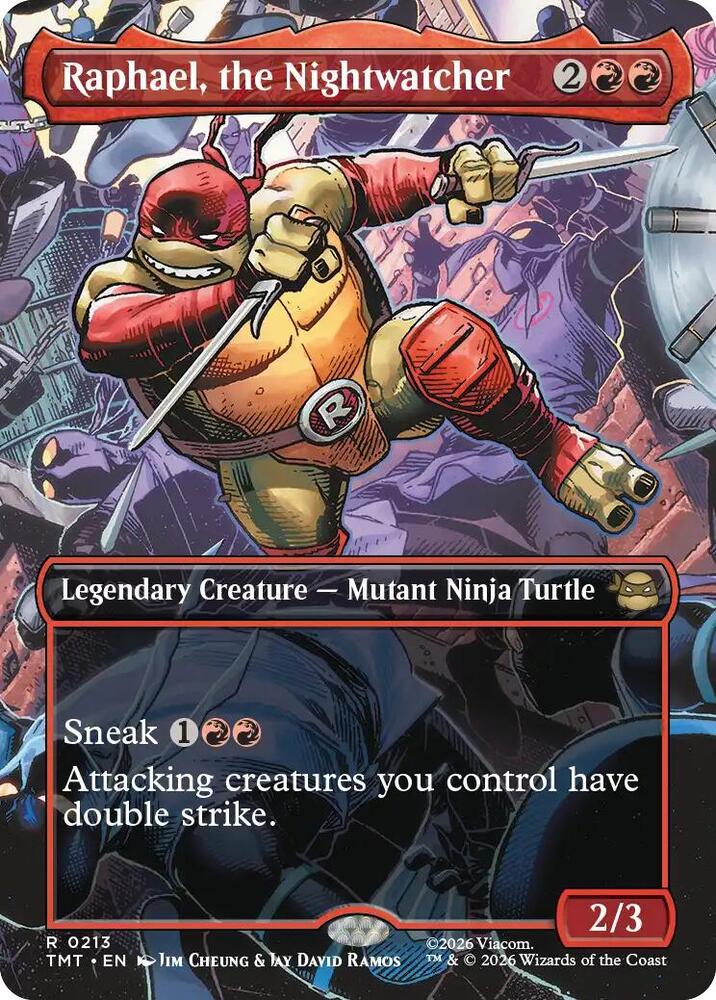 Raphael the Nightwatcher  213/260 (Teenage Mutant Ninja Turtles)  - Borderless Foil
