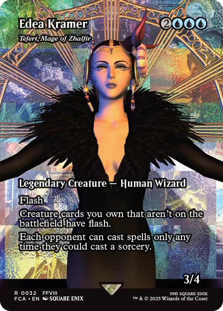 Edea Kramer - Teferi, Mage of Zhalfir 32/64 (FINAL FANTASY: Through the Ages)  - Showcase Foil