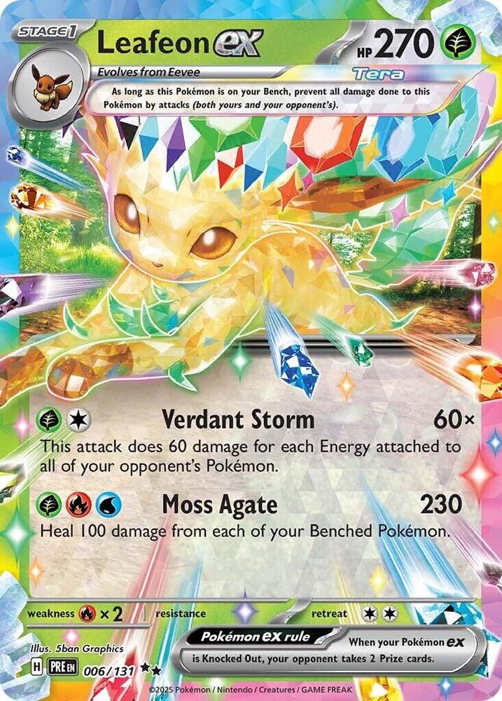 Leafeon ex 006/131 (SV: Prismatic Evolutions)  - Holofoil