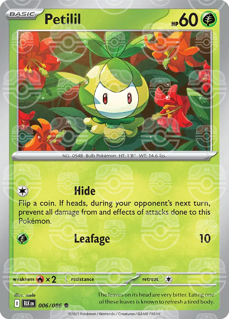 Petilil 006/086 (SV: Black Bolt)  - Master Ball Holofoil