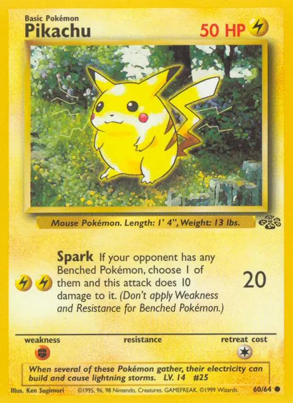 Pikachu 60/64 (Jungle)  - Unlimited