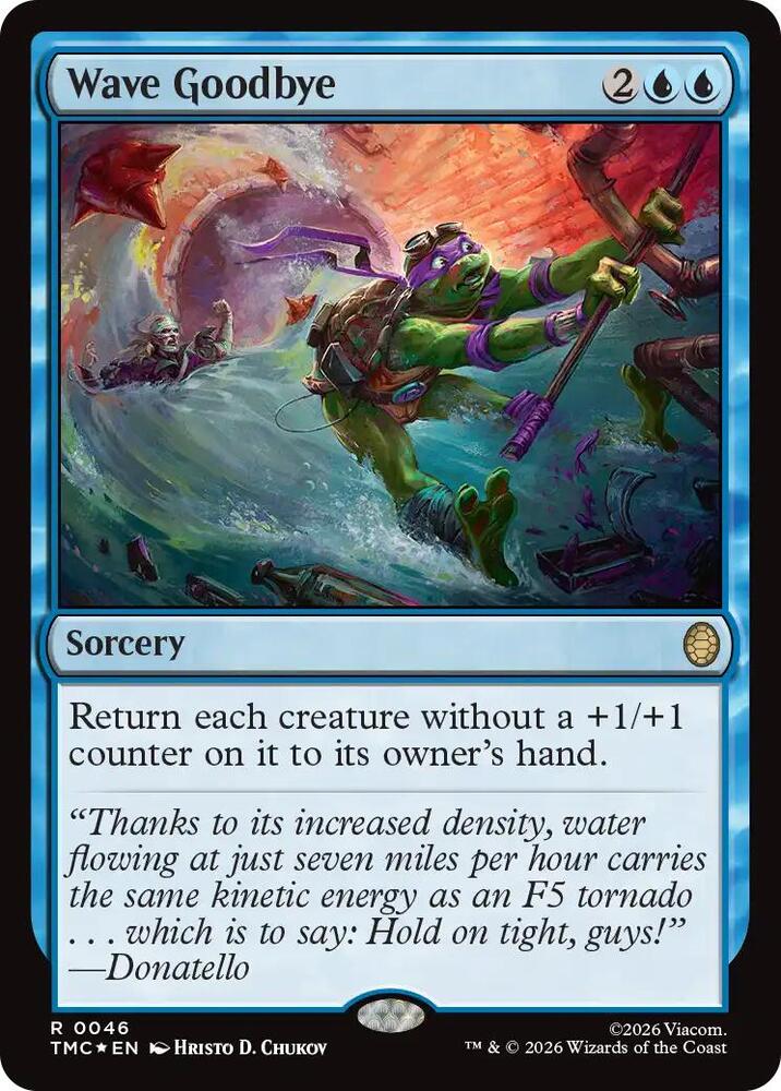 Wave Goodbye  46 (Commander: Teenage Mutant Ninja Turtles)  - Surge Foil