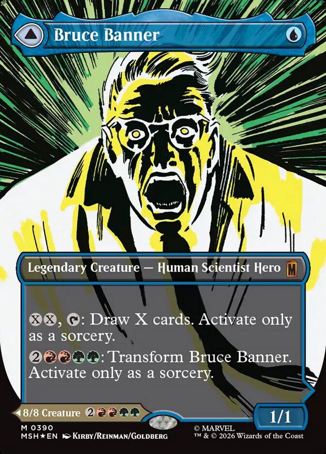 Bruce Banner Borderless 0390 390 (Marvel Super Heroes)  - Foil