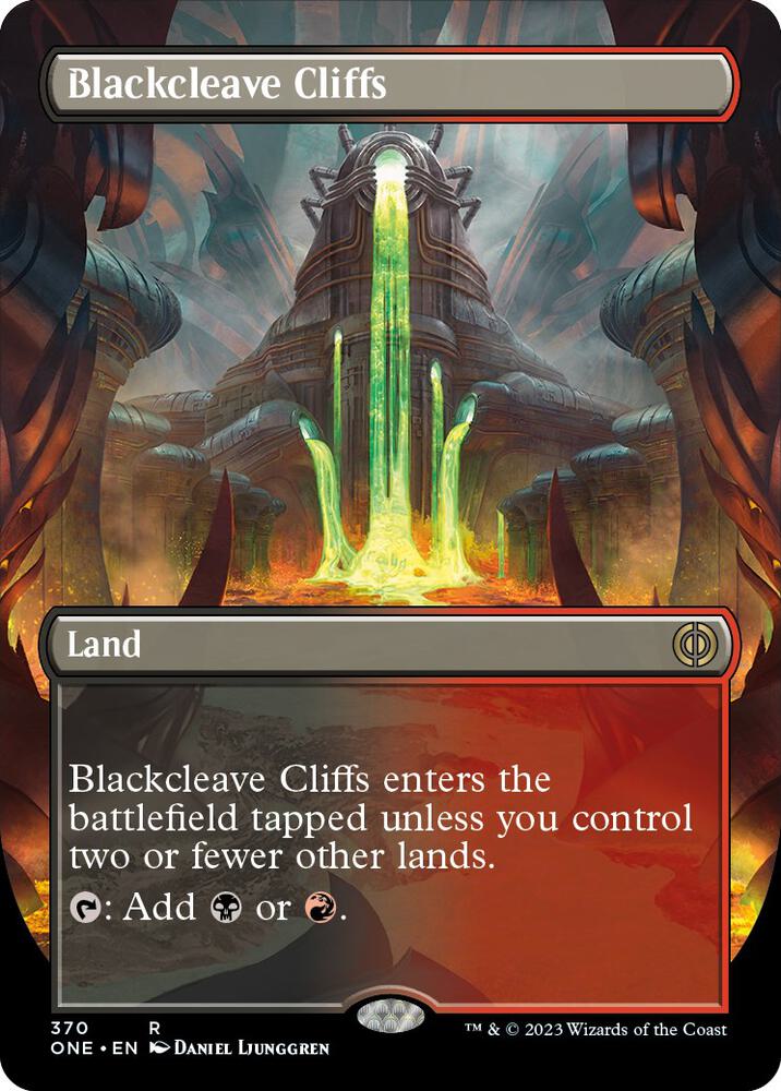 Blackcleave Cliffs 370/271 (Phyrexia: All Will Be One)  - Borderless