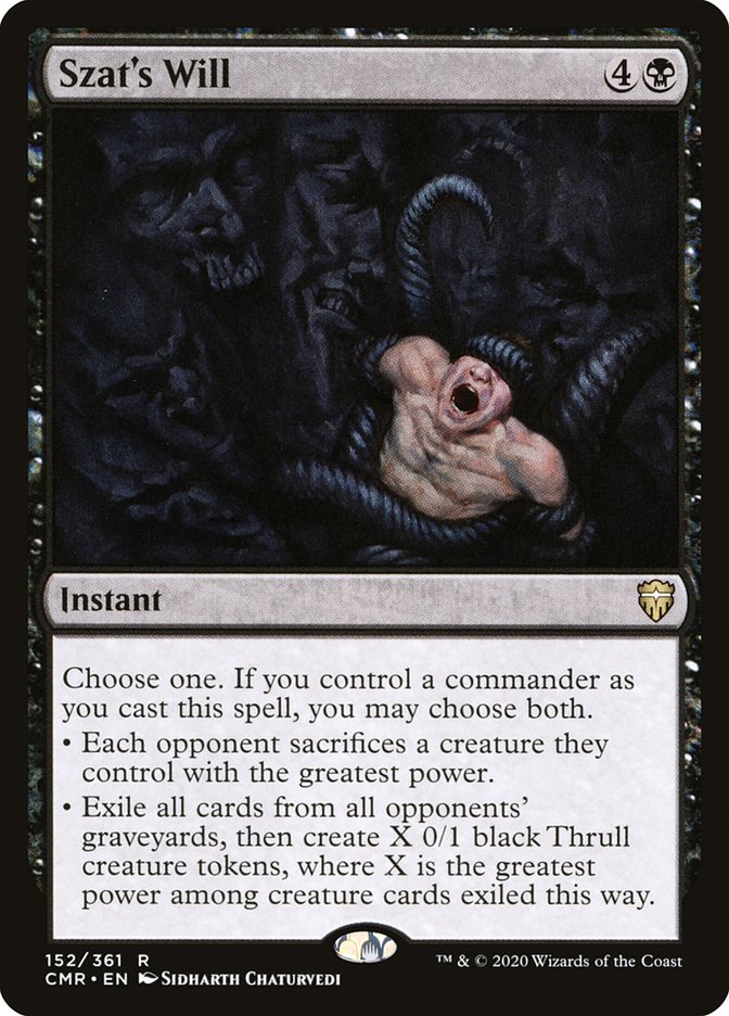 Szat's Will (Commander Legends)  - undefined