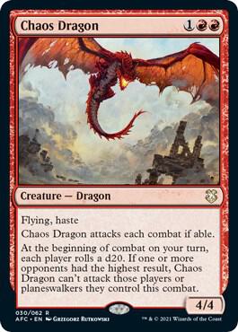 Chaos Dragon 30/62 (Commander: Adventures in the Forgotten Realms) 
