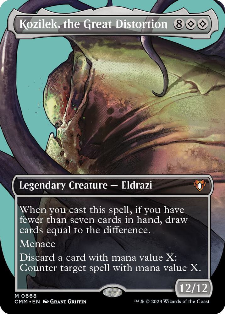 Kozilek the Great Distortion Borderless 668 (Commander Masters) 