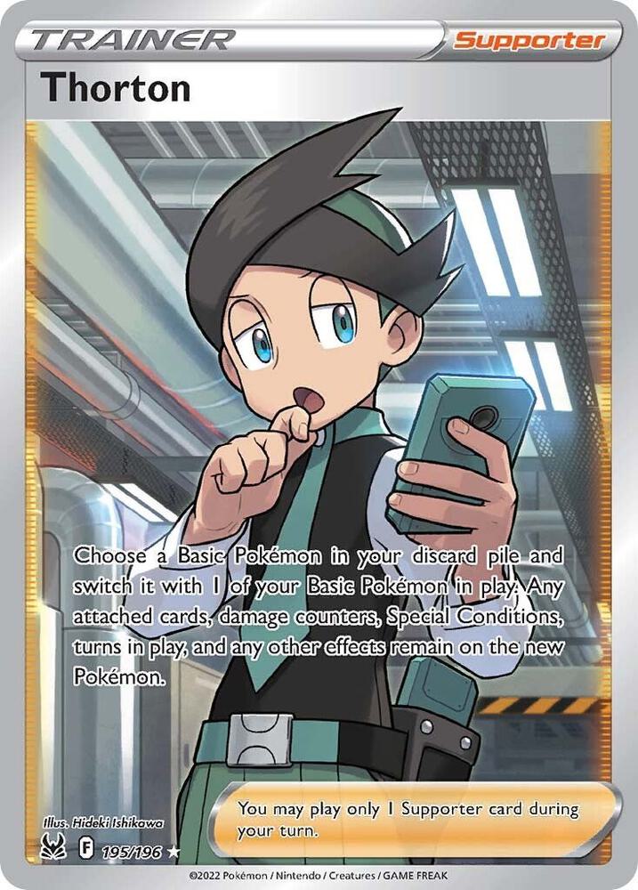 Thorton Full Art 195/196 (SWSH11: Lost Origin)  - Holofoil