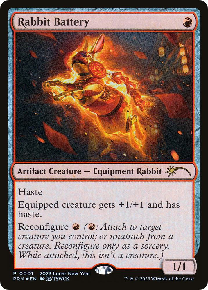 Rabbit Battery 1/2 (Unique and Miscellaneous Promos)  - Foil
