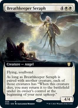 Breathkeeper Seraph Extended Art 69 (Commander: Innistrad: Crimson Vow) 