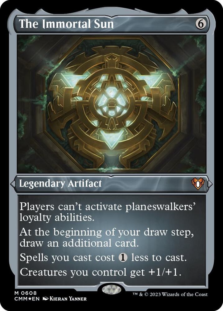 The Immortal Sun 608/451 (Commander Masters)  - Etched Foil