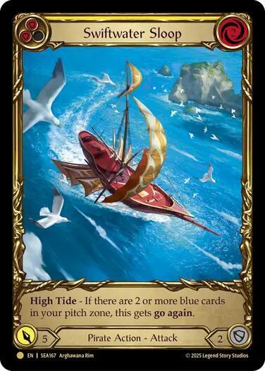 Swiftwater Sloop Yellow Treasure (High Seas)  - Cold Foil