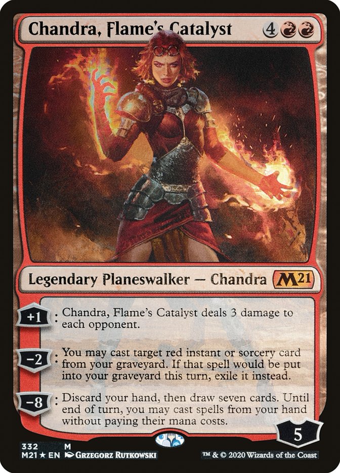 Chandra, Flame's Catalyst 332/274 (Core Set 2021)  - Foil
