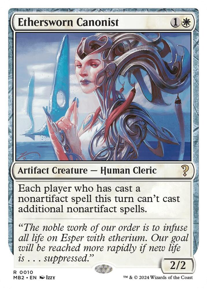 Ethersworn Canonist White Border (Mystery Booster 2) 