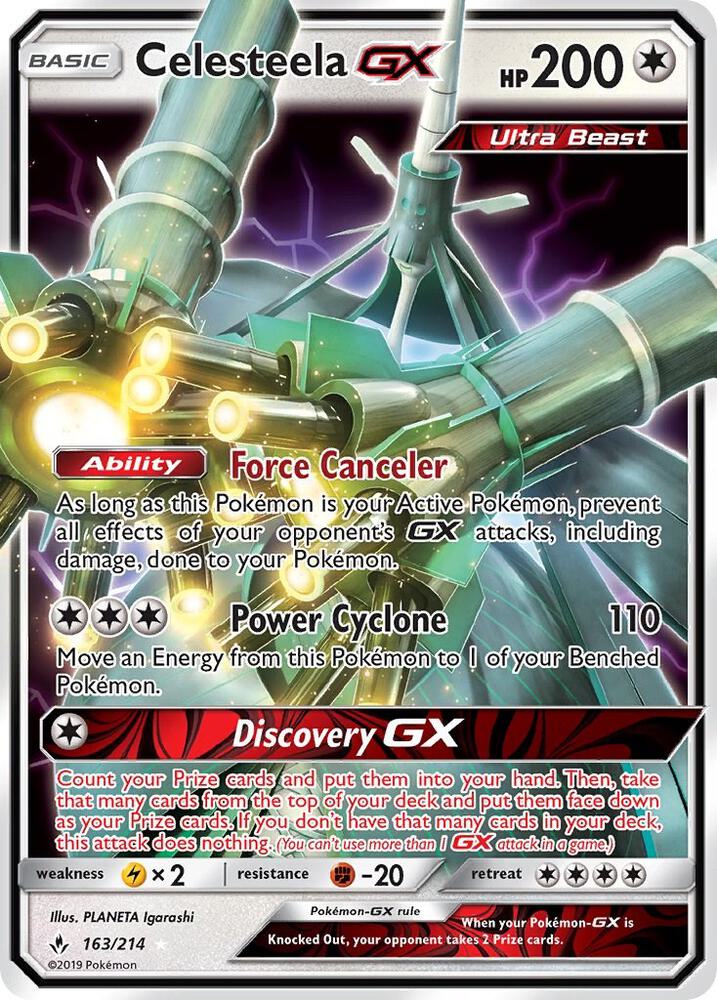 Celesteela GX (SM - Unbroken Bonds)  - Holofoil