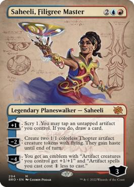 Saheeli Filigree Master Borderless (The Brothers' War) 