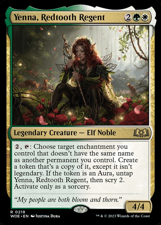 Yenna, Redtooth Regent 219 (Wilds of Eldraine)  - Foil