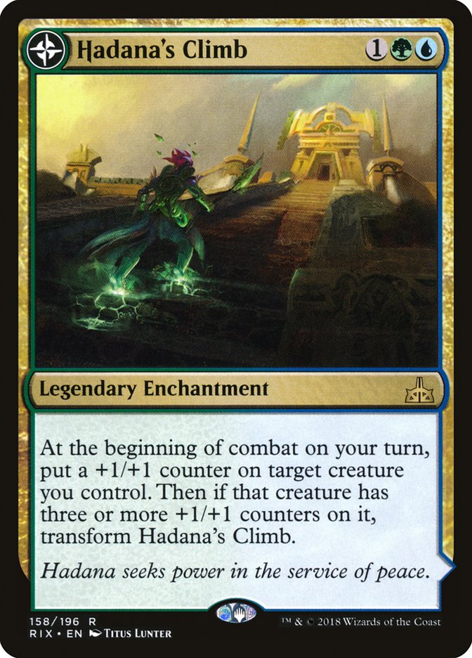Hadana's Climb // Winged Temple of Orazca (Rivals of Ixalan) 