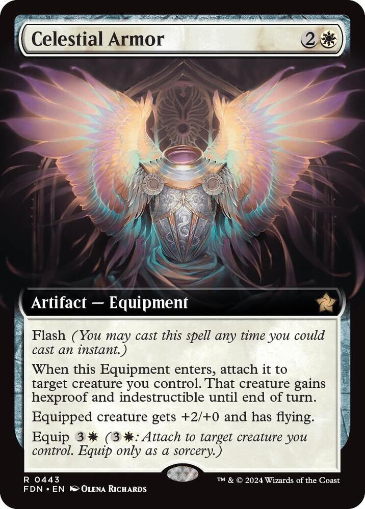 Celestial Armor 443 (Foundations)  - Extended Art Foil