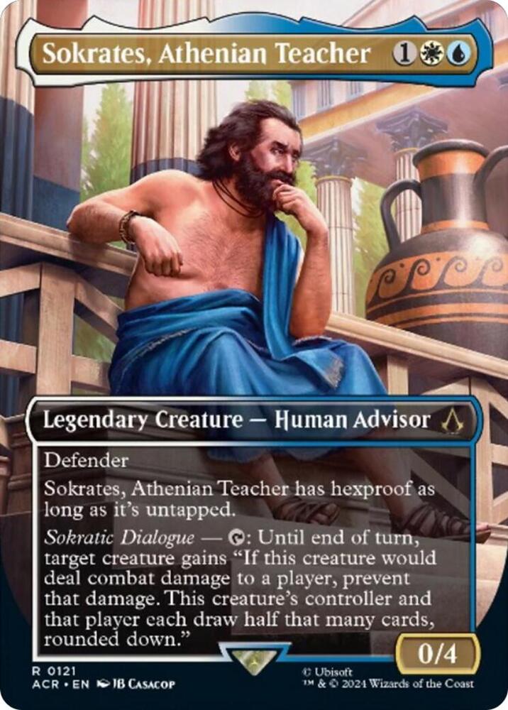 Sokrates Athenian Teacher Borderless (Universes Beyond: Assassin's Creed) 