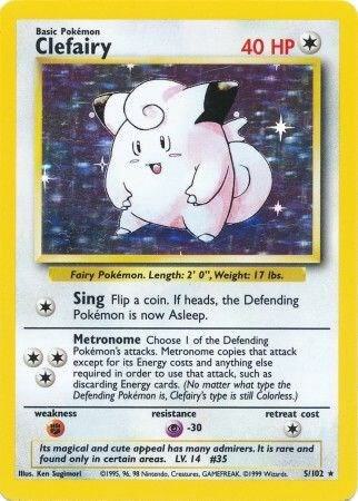 Clefairy 005/102 (Base Set)  - Holofoil