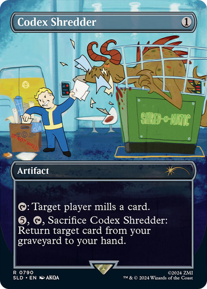 Codex Shredder 790 (Secret Lair Drop Series)  - Borderless Rainbow Foil