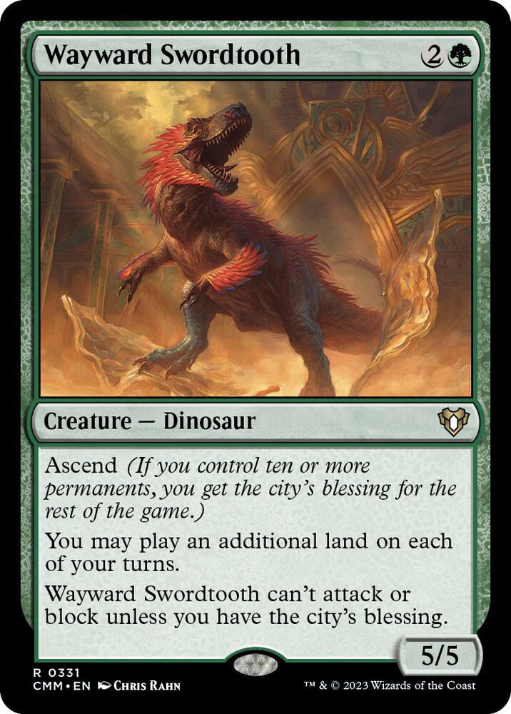 Wayward Swordtooth (Commander Masters) 