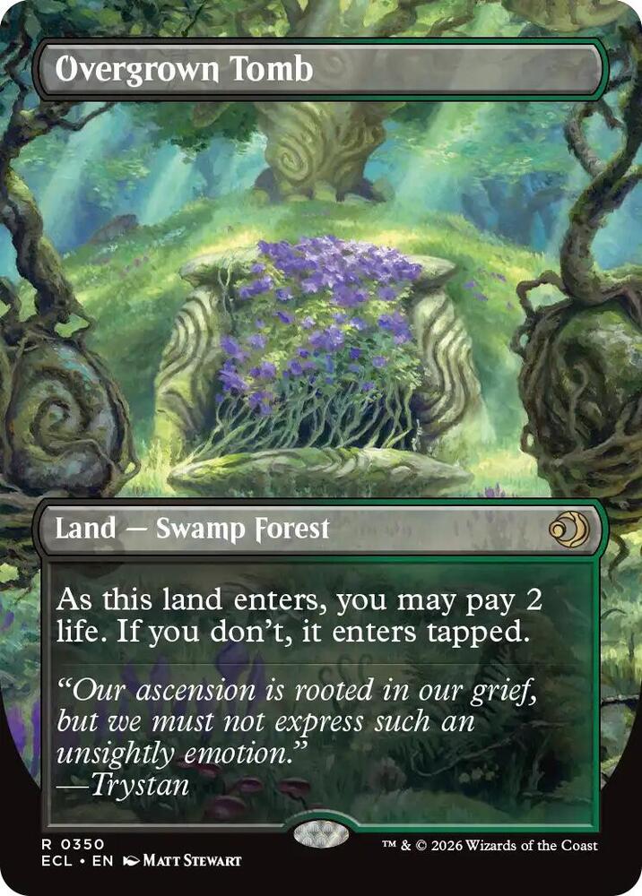 Overgrown Tomb  350/408 (Lorwyn Eclipsed)  - Borderless Foil
