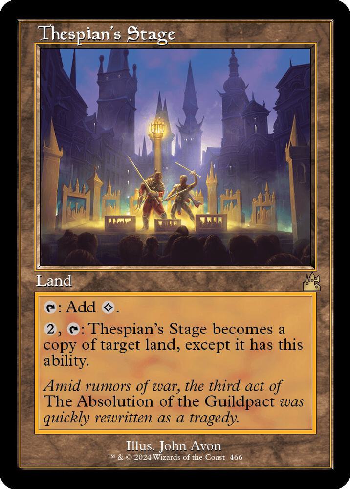 Thespians Stage Retro Frame (Ravnica Remastered) 